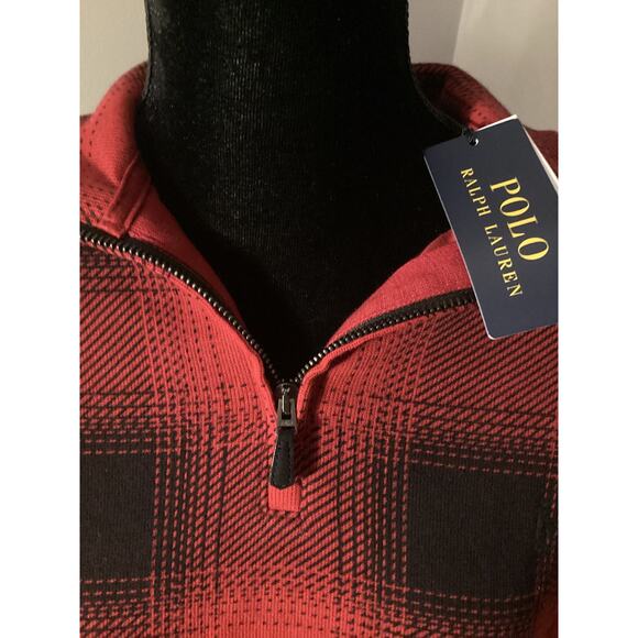 NWT Polo Ralph Lauren buffalo plaid Holiday Heritage long sleeve top - Picture 2 of 7